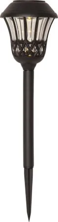 Lace 4-pakning solcellepullerter 31 cm, svart