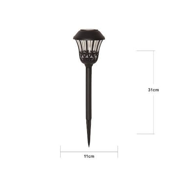 Lace 4-pakning solcellepullerter 31 cm - svart - Belysning - Utebelysning
