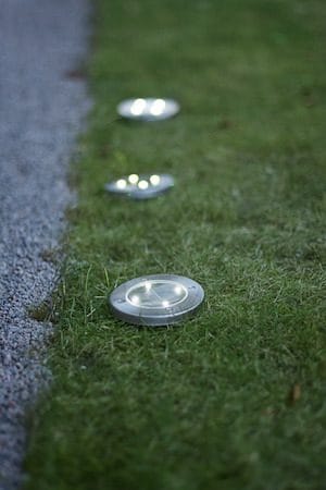 Lawnlight 3-pakning solcellespotlight 11,5 cm - sølv - Belysning - Utebelysning - Solcelle utelys & solcellelamper