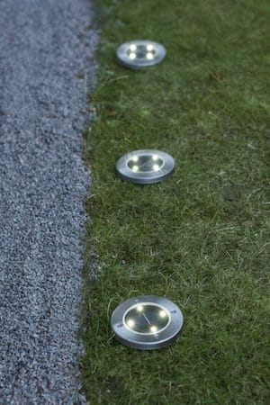 Lawnlight 3-pakning solcellespotlight 11,5 cm - sølv - Belysning - Utebelysning - Solcelle utelys & solcellelamper