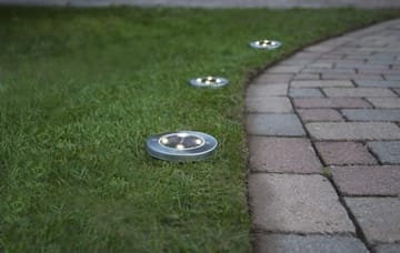 Lawnlight 3-pakning solcellespotlight 11,5 cm - sølv - Belysning - Utebelysning - Solcelle utelys & solcellelamper