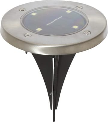Lawnlight 3-pakning solcellespotlight 11,5 cm - sølv - Belysning - Utebelysning - Solcelle utelys & solcellelamper
