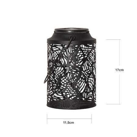 Leafy solcellelykt 11,5 cm - svart - Belysning - Utebelysning - Solcelle utelys & solcellelamper