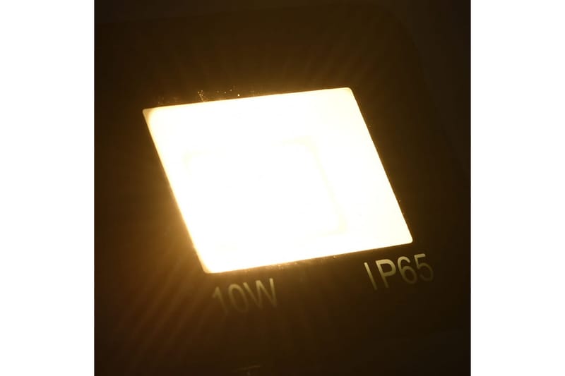 LED-flomlys 10 W varmhvit - Svart - Belysning - Utebelysning