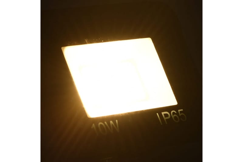 LED-flomlys 10 W varmhvit - Svart - Lyskaster - Utebelysning - Fasadebelysning