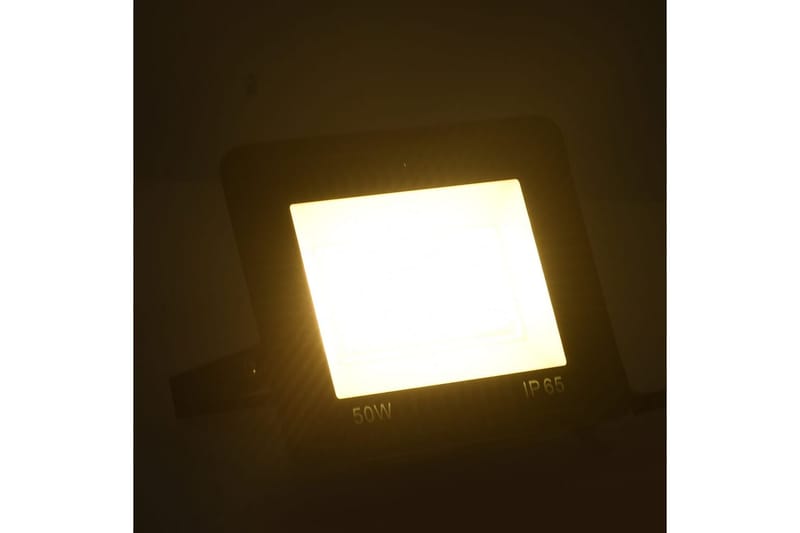 LED-flomlys 2 stk 50 W varmhvit - Svart - Belysning - Utebelysning
