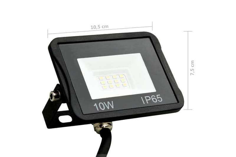 LED-flomlys 20 W kaldhvit - Svart - Belysning - Utebelysning