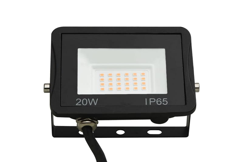 LED-flomlys 20 W varmhvit - Svart - Belysning - Utebelysning