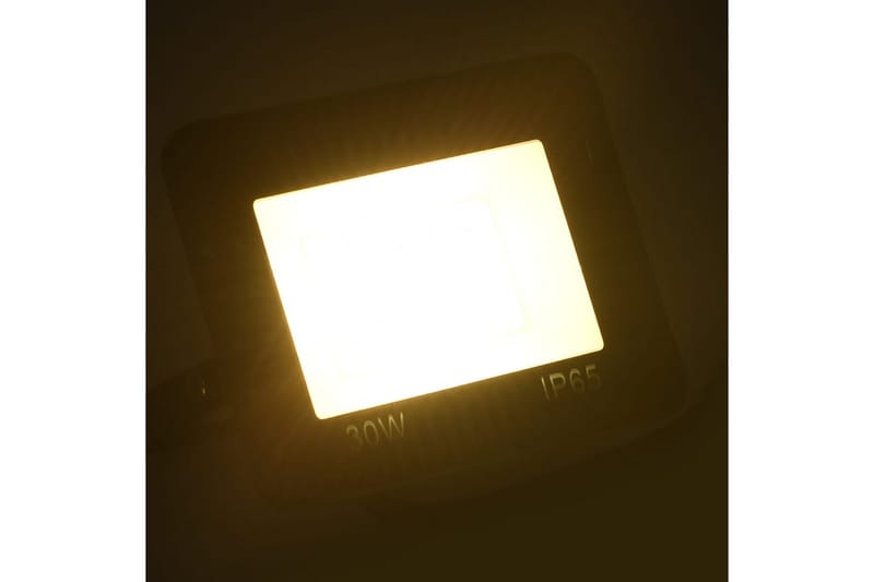 LED-flomlys 30 W varmhvit - Svart - Belysning - Utebelysning