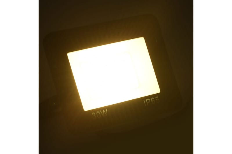 LED-flomlys 30 W varmhvit - Svart - Fasadebelysning - Utebelysning - Lyskaster