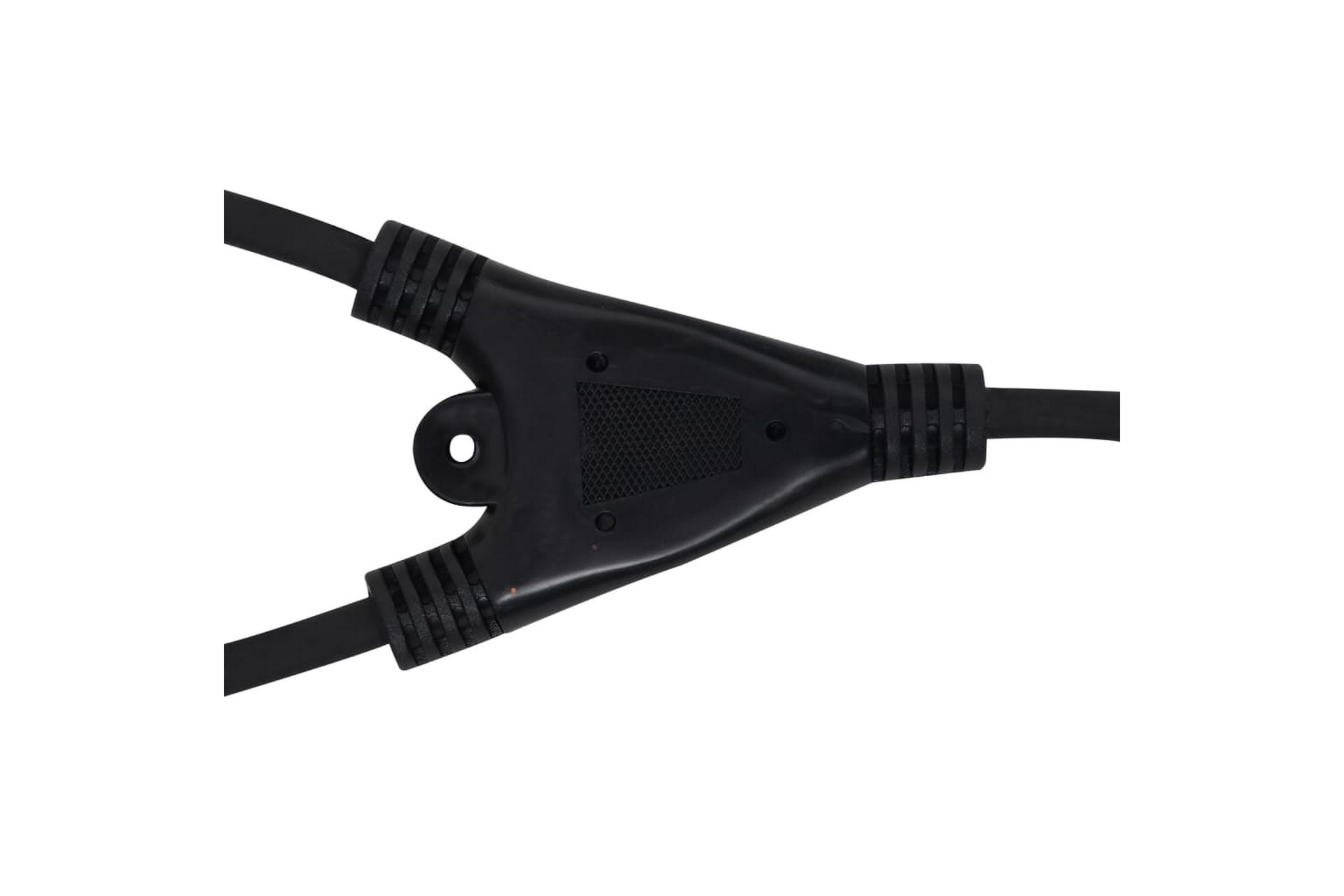 LED-flomlys med håndtak 2x10 W kaldhvit - Svart - Belysning - Utebelysning