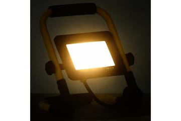 LED-flomlys med håndtak 30 W varmhvit - Svart - Belysning - Utebelysning