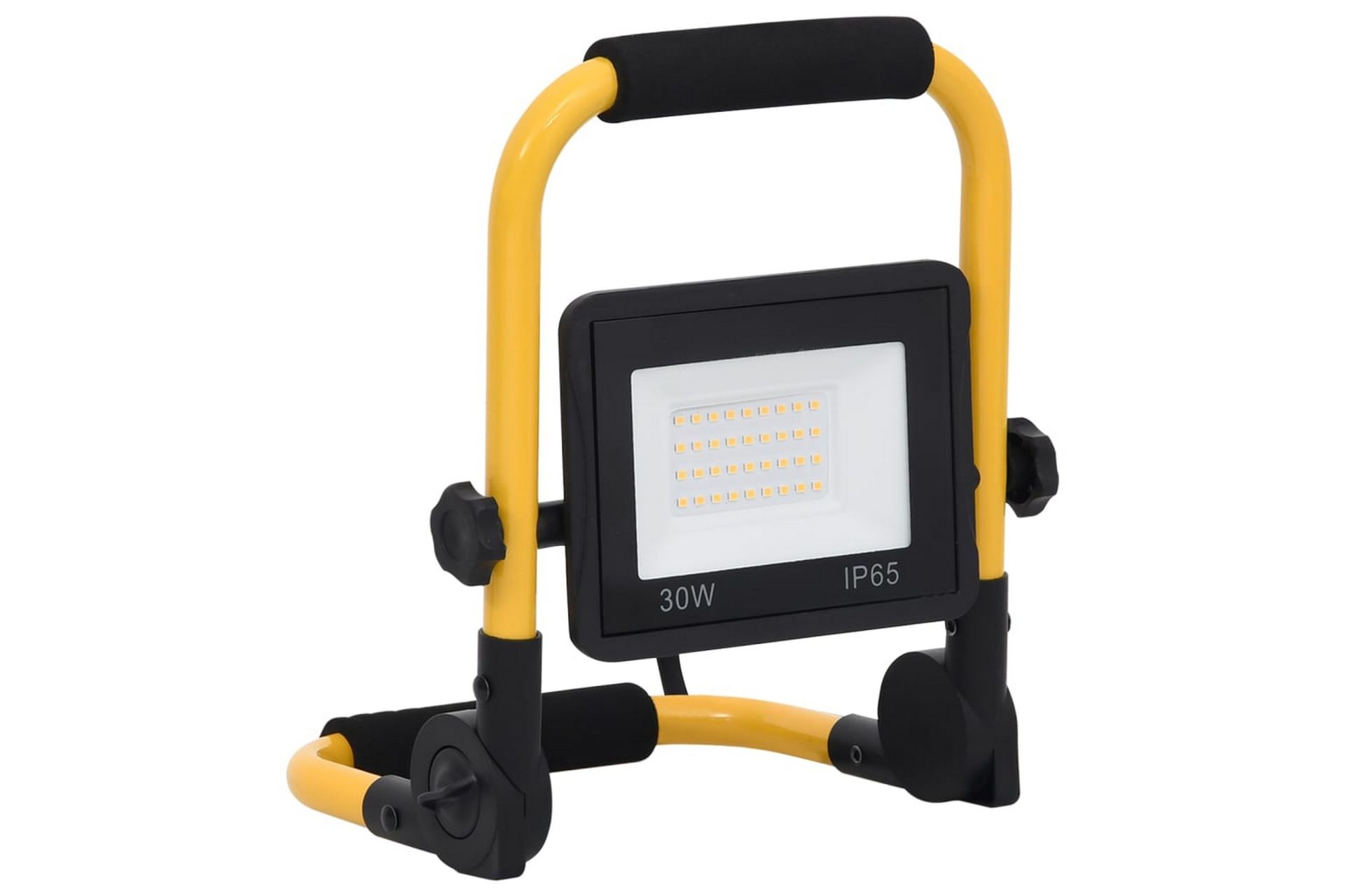 LED-flomlys med håndtak 30 W varmhvit - Svart - Belysning - Utebelysning