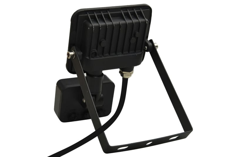 LED-flomlys med sensor 10 W varmhvit - Svart - Belysning - Utebelysning