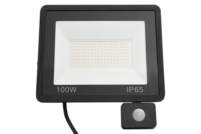 LED-flomlys med sensor 100 W kaldhvit - Svart - Belysning - Utebelysning