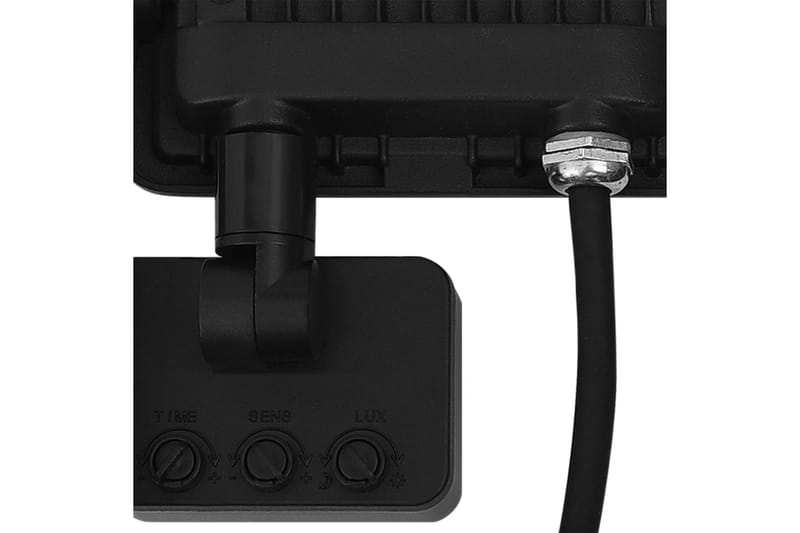 LED-flomlys med sensor 20 W varmhvit - Svart - Belysning - Utebelysning