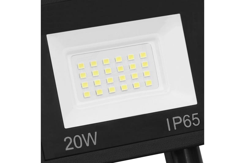 LED-flomlys med sensor 20 W varmhvit - Svart - Belysning - Utebelysning