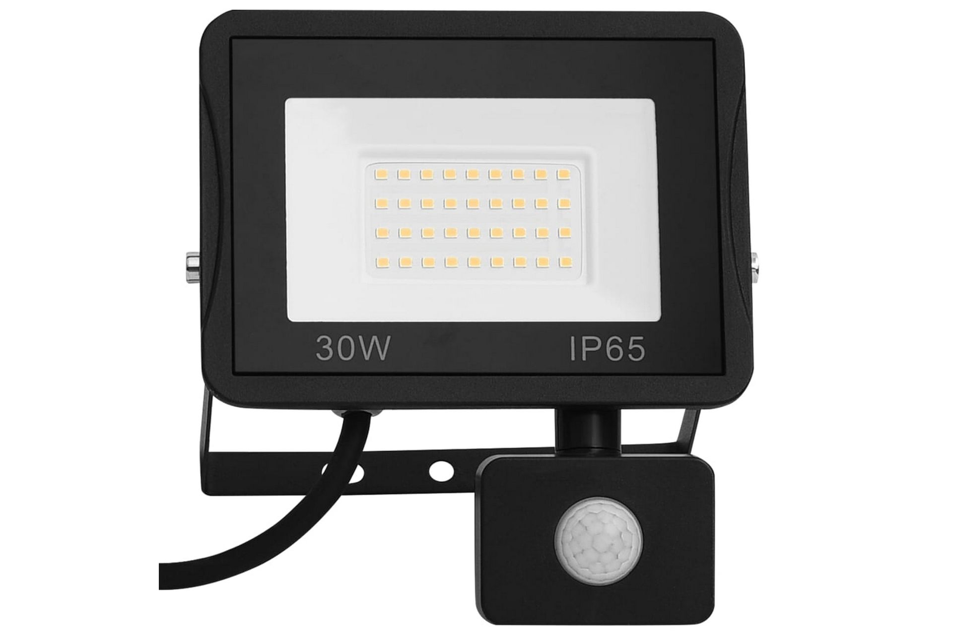 LED-flomlys med sensor 30 W kaldhvit - Svart - Belysning - Utebelysning