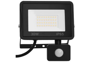 LED-flomlys med sensor 30 W kaldhvit - Svart - Belysning - Utebelysning