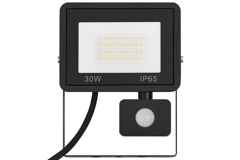 LED-flomlys med sensor 30 W kaldhvit - Svart - Belysning - Utebelysning