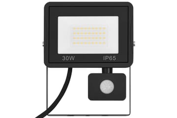 LED-flomlys med sensor 30 W varmhvit - Svart - Belysning - Utebelysning