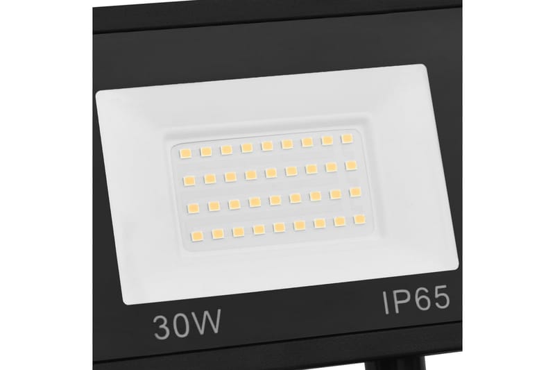 LED-flomlys med sensor 30 W varmhvit - Svart - Lyskaster - Utebelysning - Fasadebelysning