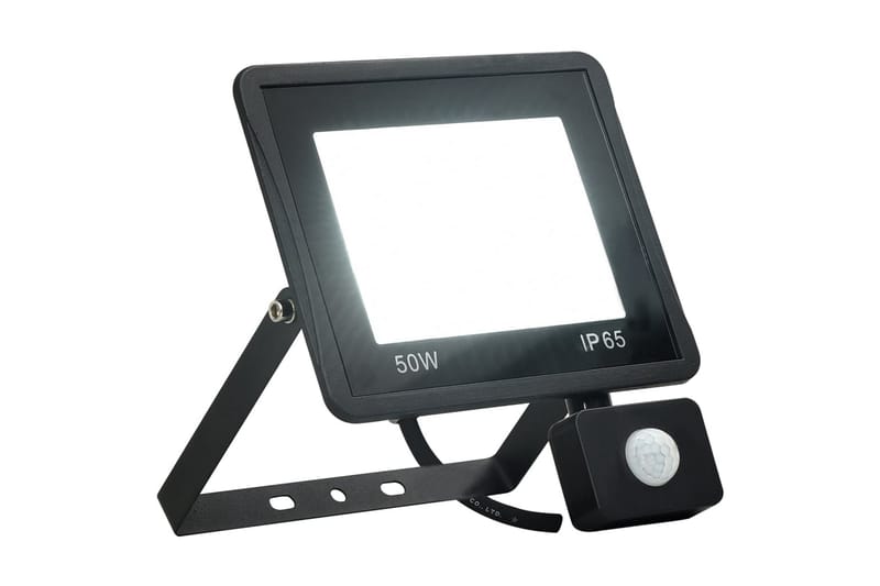 LED-flomlys med sensor 50 W kaldhvit - Svart - Belysning - Utebelysning