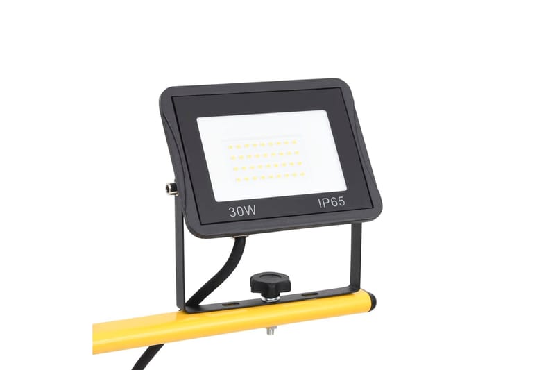 LED-flomlys med stativ 2x30 W kaldhvit - Svart - Belysning - Utebelysning