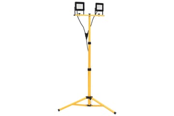 LED-flomlys med stativ 2x30 W varmhvit - Svart - Belysning - Utebelysning