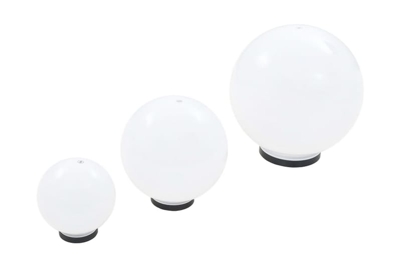 LED-kulelamper 6 stk sfrisk 20/30/40 cm PMMA - LED-belysning utendørs - Utebelysning - Pullert