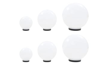 LED-kulelamper 6 stk sfrisk 20/30/40 cm PMMA - Belysning - Utebelysning - LED-belysning utendørs