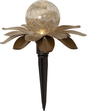 Lilly solcelledekorasjon 130 cm - gull - Belysning - Utebelysning - Solcelle utelys & solcellelamper