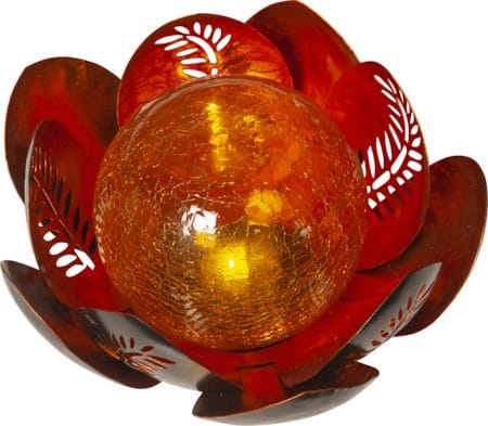 Lilly Solcelledekorasjon 24 cm - rav/kobber - Belysning - Utebelysning - Solcelle utelys & solcellelamper
