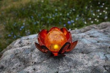 Lilly Solcelledekorasjon 24 cm - rav/kobber - Belysning - Utebelysning - Solcelle utelys & solcellelamper