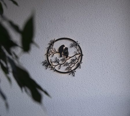 Love Birds solcelledekorasjon 40 cm - svart - Belysning - Utebelysning - Solcelle utelys & solcellelamper