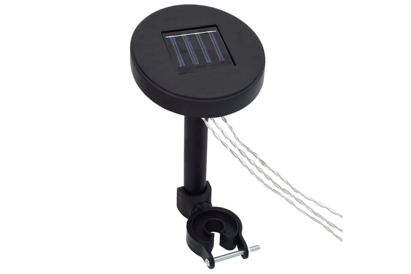 Gazebo lysslynge med solcellepanel - Svart - Belysning - Utebelysning - Lyslenke