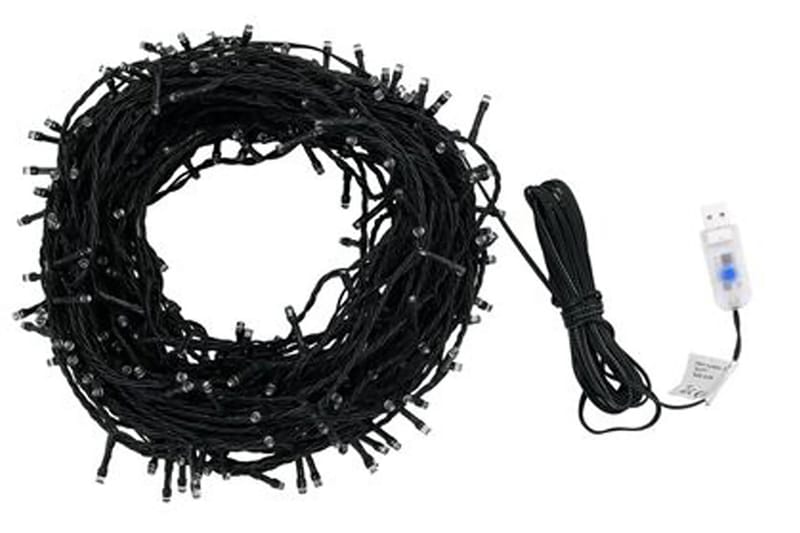 Lysslynge med 400 lysdioder 40 m 8 lyseffekter IP44 varmhvit - Belysning - Utebelysning - Lyslenke