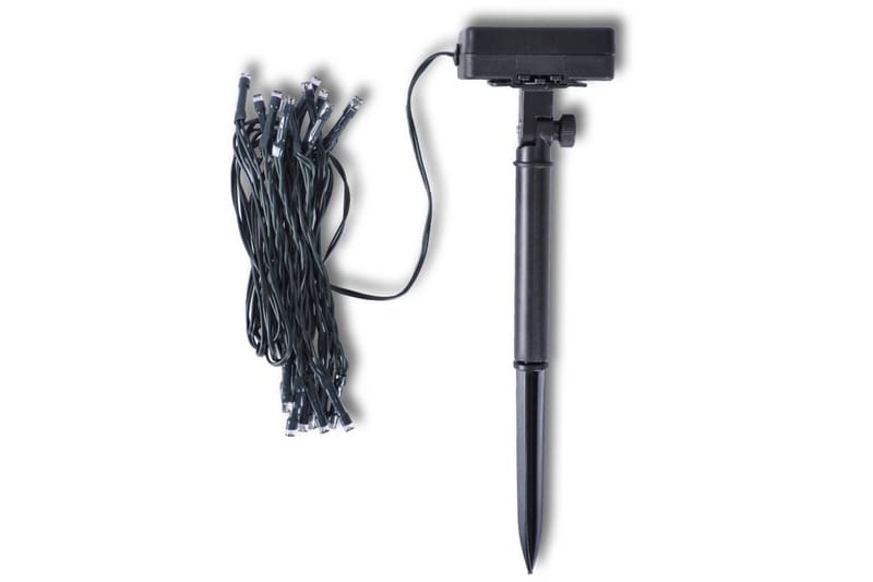 Soldrevet 24 LED Lysstreng, 3,8 m, 2stk - Belysning - Utebelysning - Lyslenke