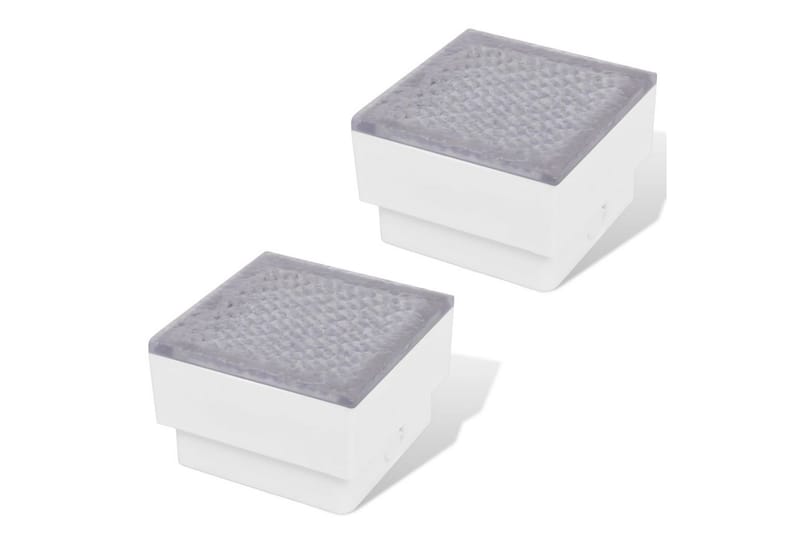 2 LED nedfelte lys 100 x 100 x 68 mm - Hvit - Belysning - Utebelysning - Markbelysning