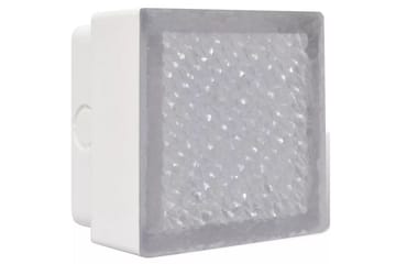 2 LED nedfelte lys 100 x 100 x 68 mm - Hvit - Belysning - Utebelysning - Markbelysning