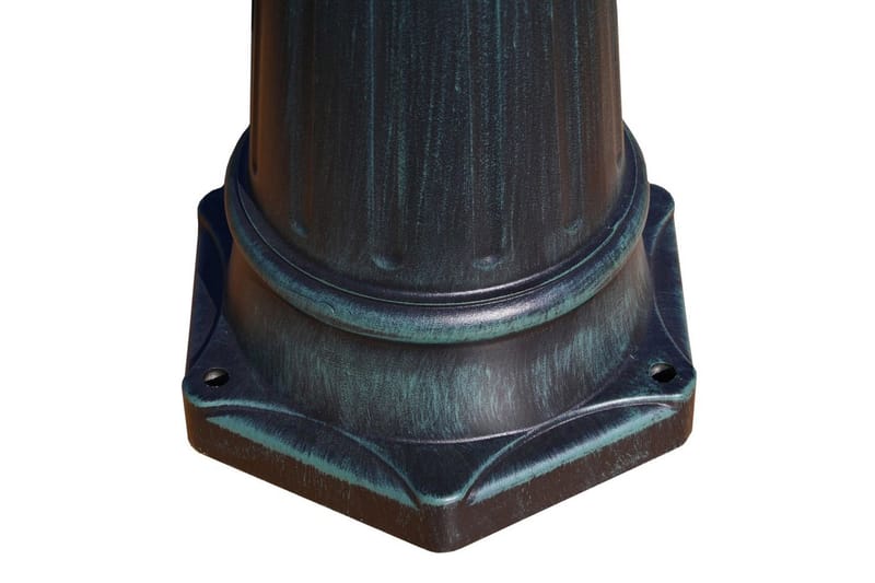 Hagelampe 2-armet 230 cm mørkegrønn/svart aluminum - Mørkegrønn - Belysning - Utebelysning - Markbelysning