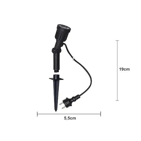 LED-spotlight utendørsbelysning 5,5 cm - Svart - Belysning - Utebelysning - Markbelysning - Hagespotlight