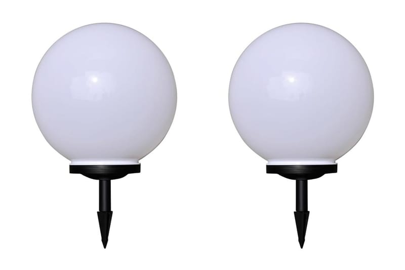Utendørs LED-lamper for hagesti 2 stk 40 cm med jordpinne - Utebelysning - Markbelysning - Entrébelysning