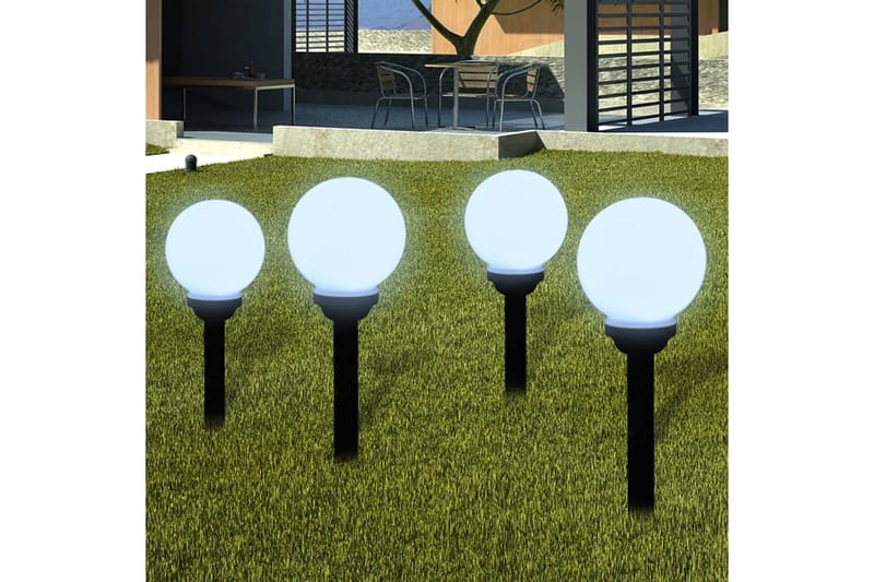 Utendørs LED-lamper for hagesti 8 stk 15 cm med jordpinne - Utebelysning - Markbelysning - Entrébelysning