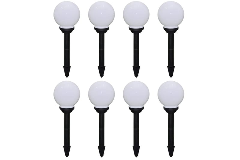 Utendørs LED-lamper for hagesti 8 stk 15 cm med jordpinne - Belysning - Utebelysning - Markbelysning