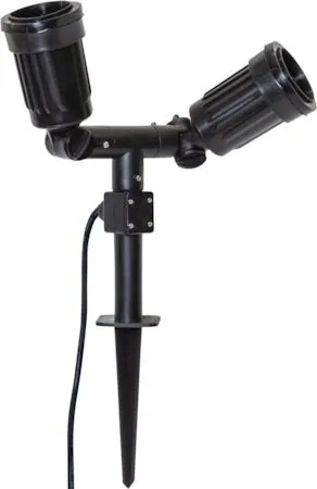 Utendørs spotlightarmatur 22 cm - Svart - Belysning - Utebelysning - Markbelysning - Hagespotlight