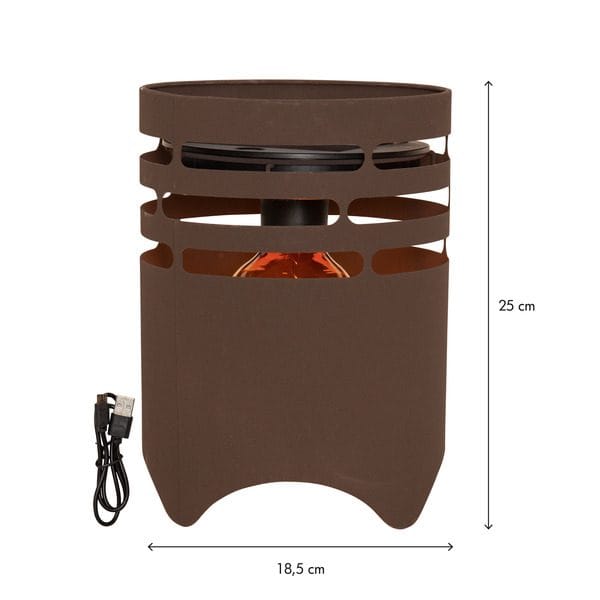 Marron Solcellelykt 25 cm - mørkebrun - Belysning - Utebelysning - Solcelle utelys & solcellelamper