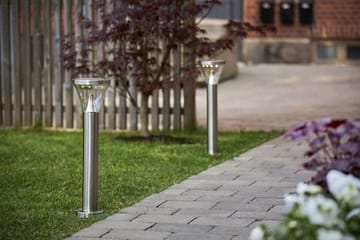 Narona solcellepullert 50 cm - sølv - Belysning - Utebelysning