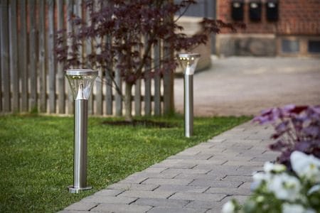 Narona solcellepullert 50 cm - sølv - Belysning - Utebelysning