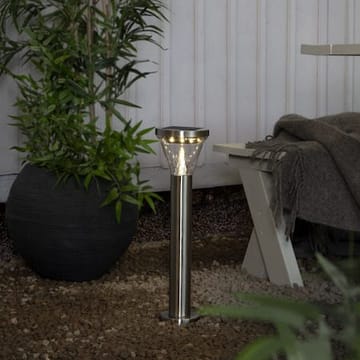 Narona solcellepullert 50 cm - sølv - Belysning - Utebelysning